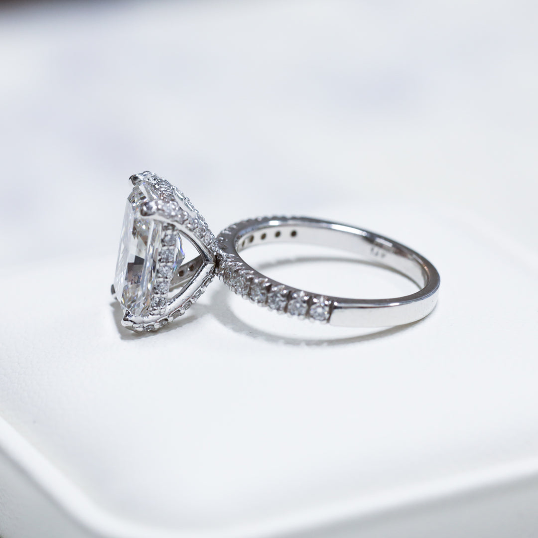 3 ct Radient Cut Diamond Engagement RIng