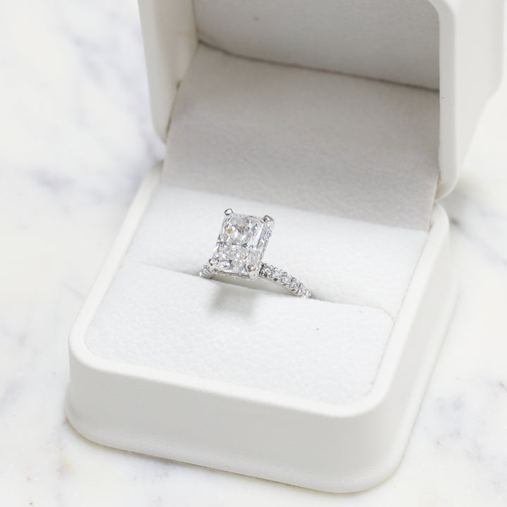 3 ct Radient Cut Diamond Engagement RIng