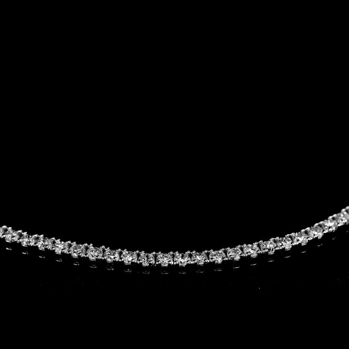 Lab Grown Diamond 4 Prong Classic Tennis Necklace in 14K Solid Gold